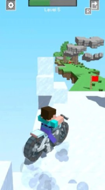 疯狂摩托方块竞速