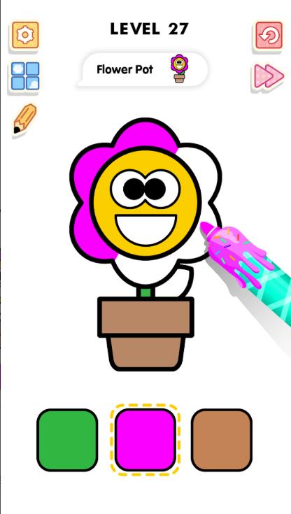 涂色与绘画令人满意的游戏3