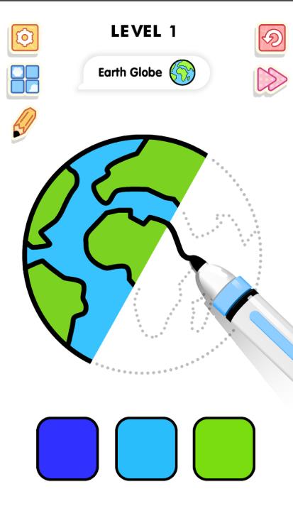 涂色与绘画令人满意的游戏4