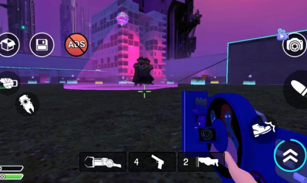 赛博都市霓虹机器人