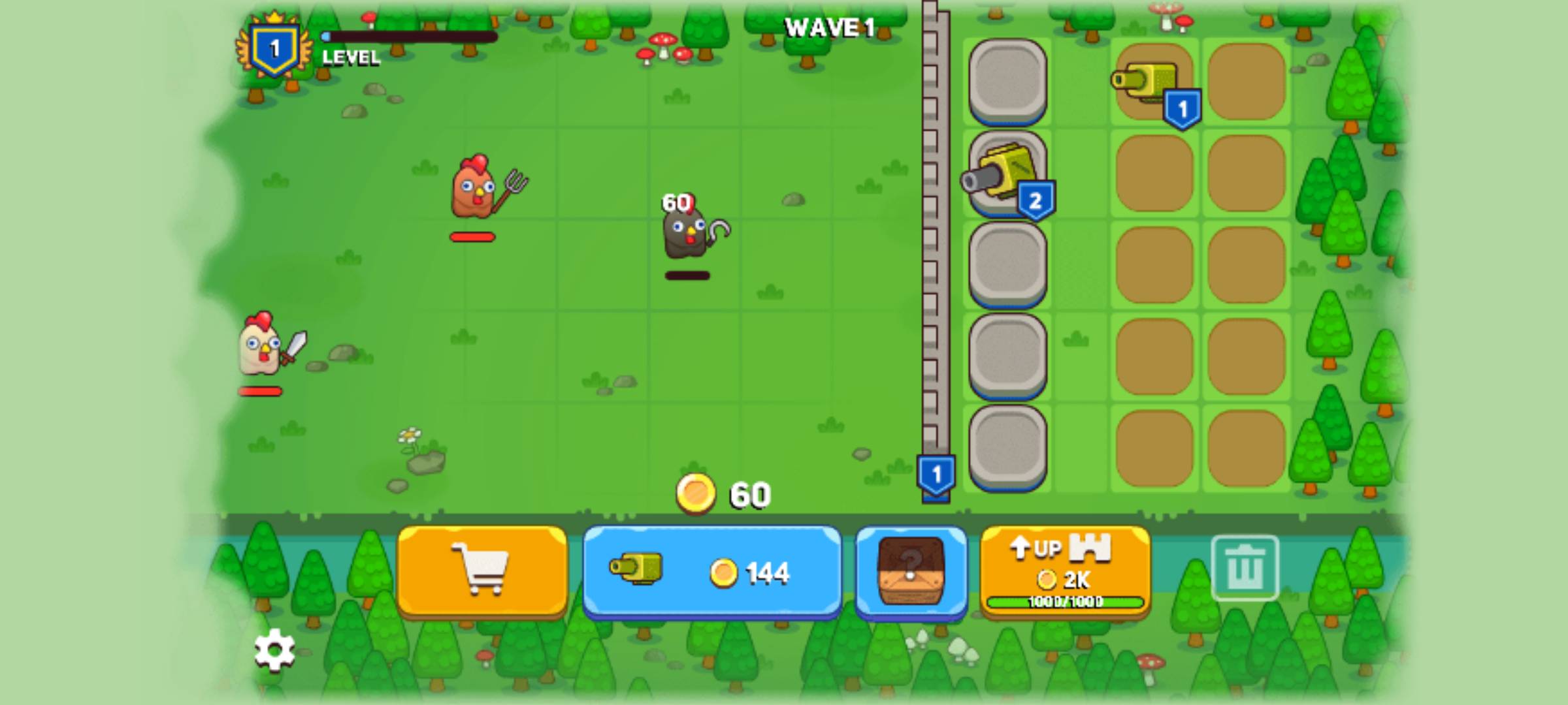 合并加农炮小鸡防御4