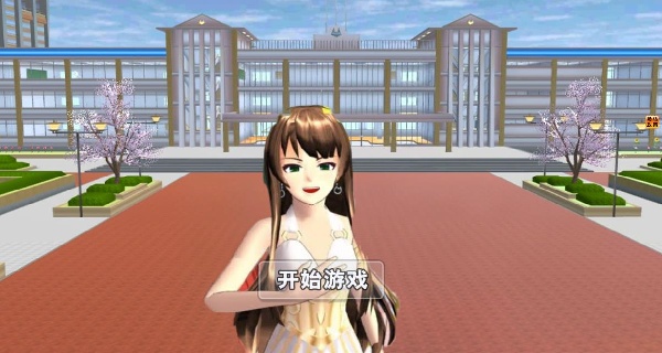 校园樱花男女生