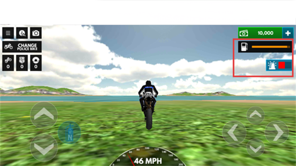 警察摩托城市驾驶