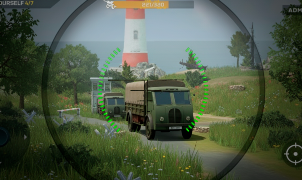 用大炮射击坦克2