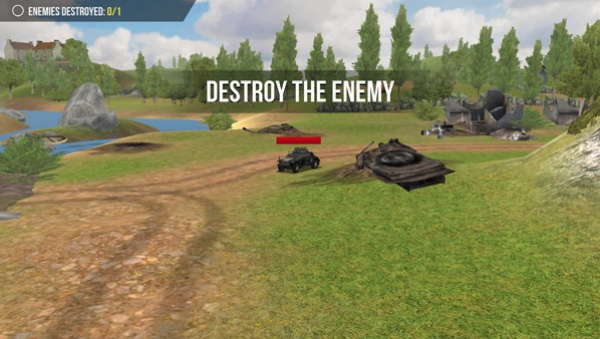 用大炮射击坦克