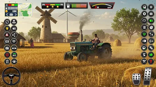 拖拉机耕作3D货物模拟3