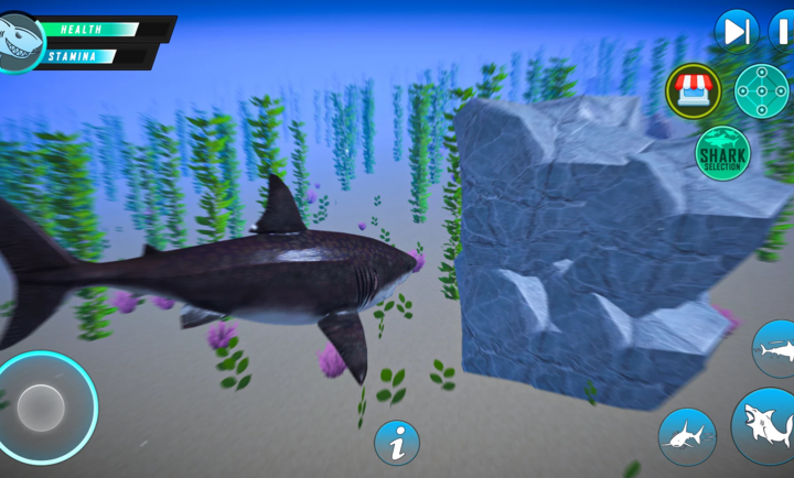 鲨鱼水下生存模拟1