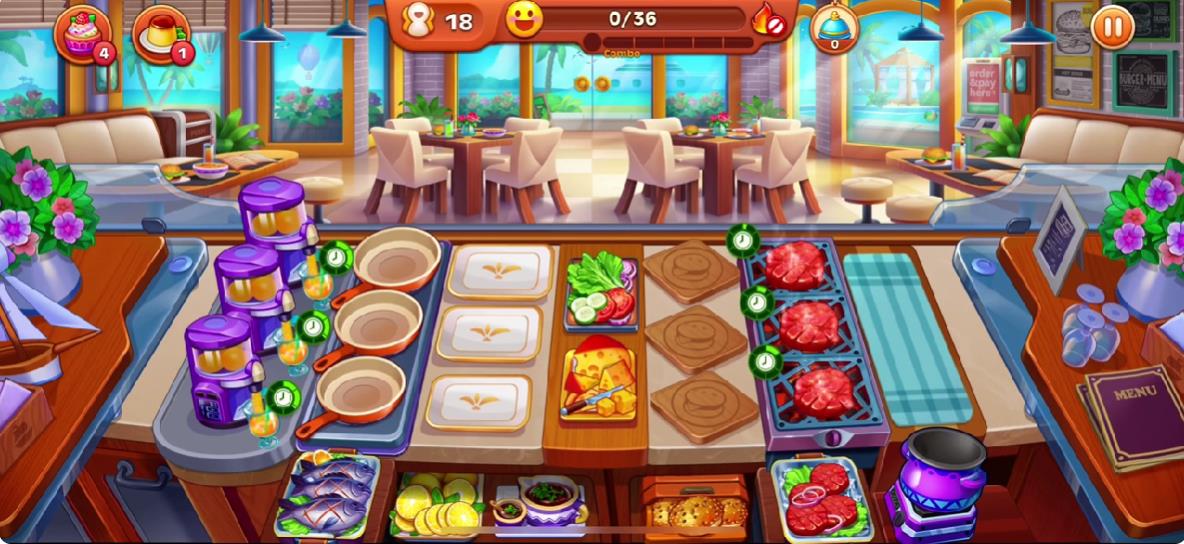 烹饪疯狂汉堡热