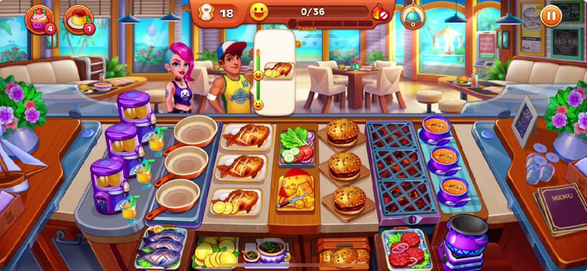 烹饪疯狂汉堡热