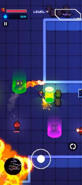 激光坦克像素角色扮演