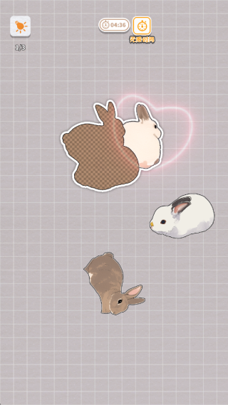 挤在一起的兔兔