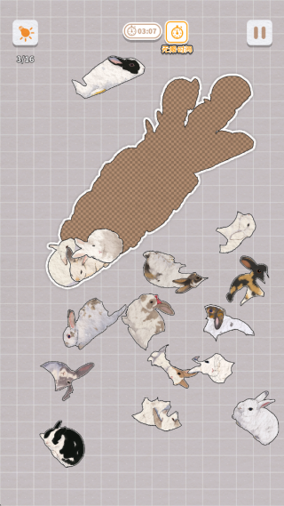 挤在一起的兔兔