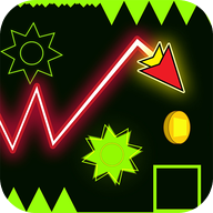 波浪冲刺几何箭头