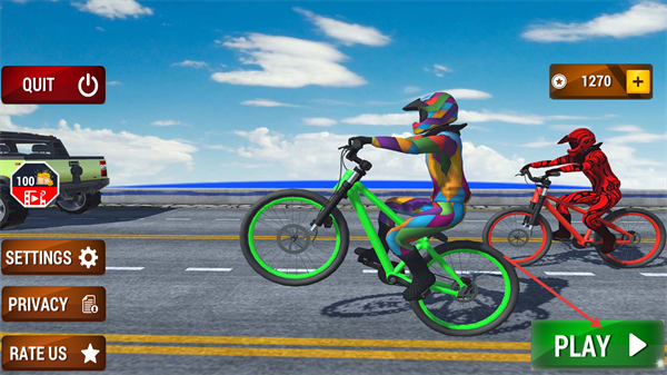 疯狂的自行车跑酷