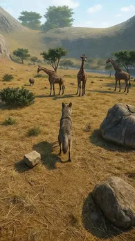 狼群生存野外狩猎2