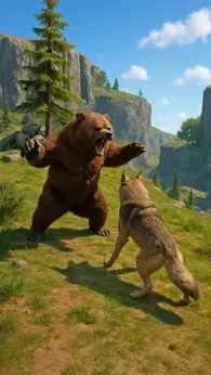 狼群生存野外狩猎4