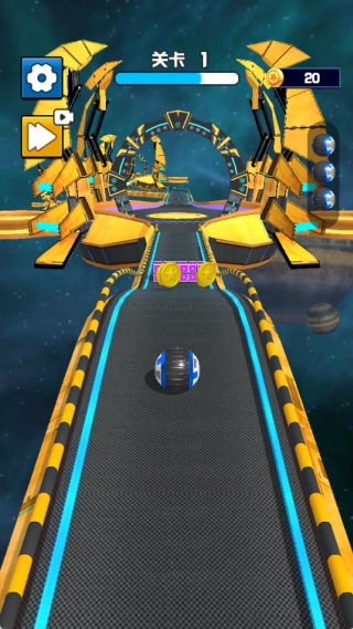 滚动吧球球向前冲