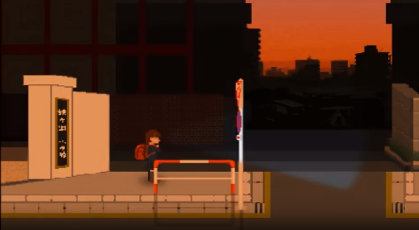 夕阳下的回家路