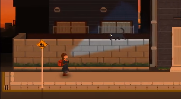 夕阳下的回家路