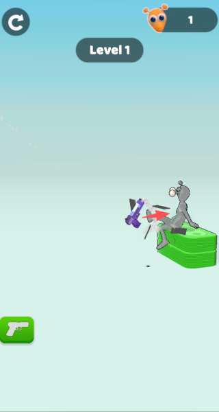 枪械翻转布娃娃射击