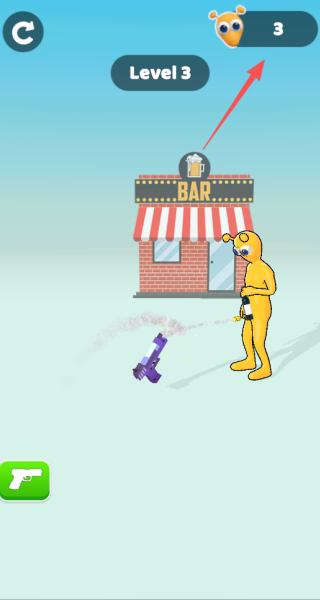 枪械翻转布娃娃射击