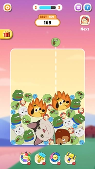 表情包合并掉落趣味益智游戏1