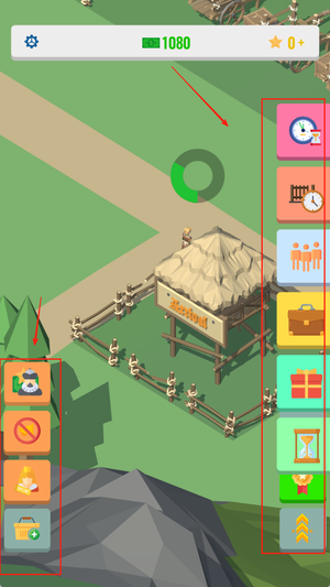 空闲中世纪村庄