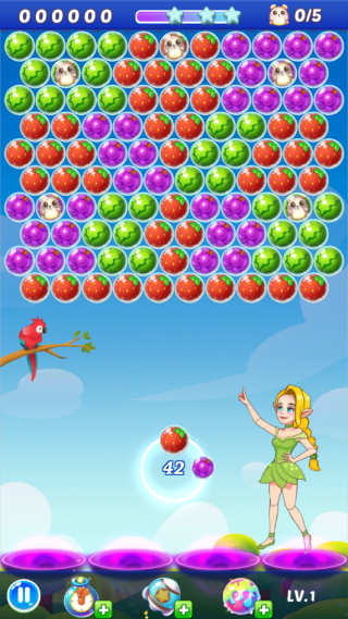 水果泡泡射击