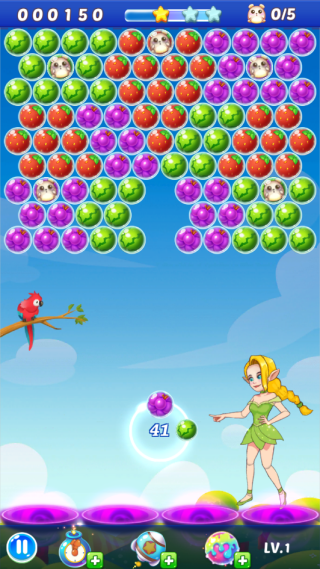 水果泡泡射击