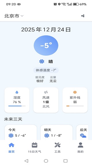 15日天气预报王