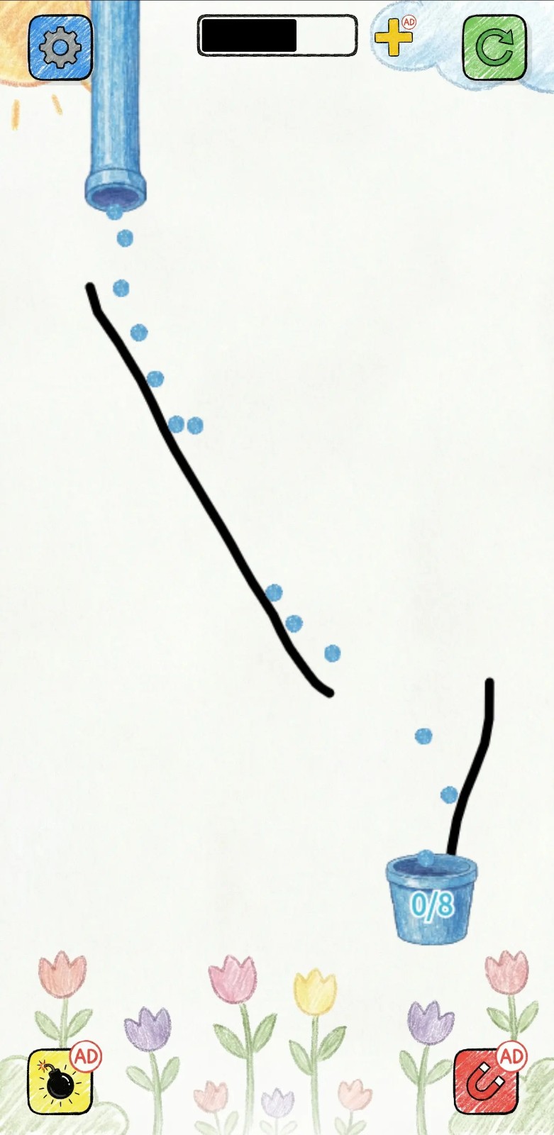 彩球瀑布画线物理益智3