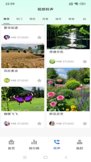 来电视频秀铃声