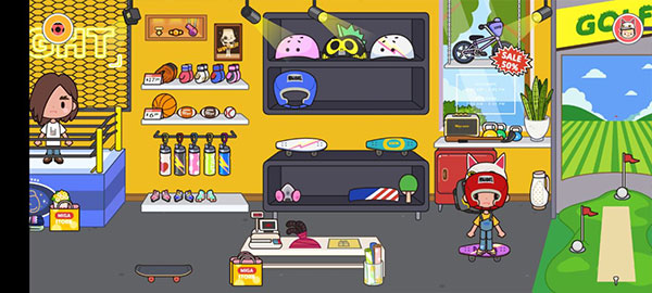 米加小镇商店游戏