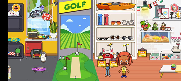 米加小镇商店游戏