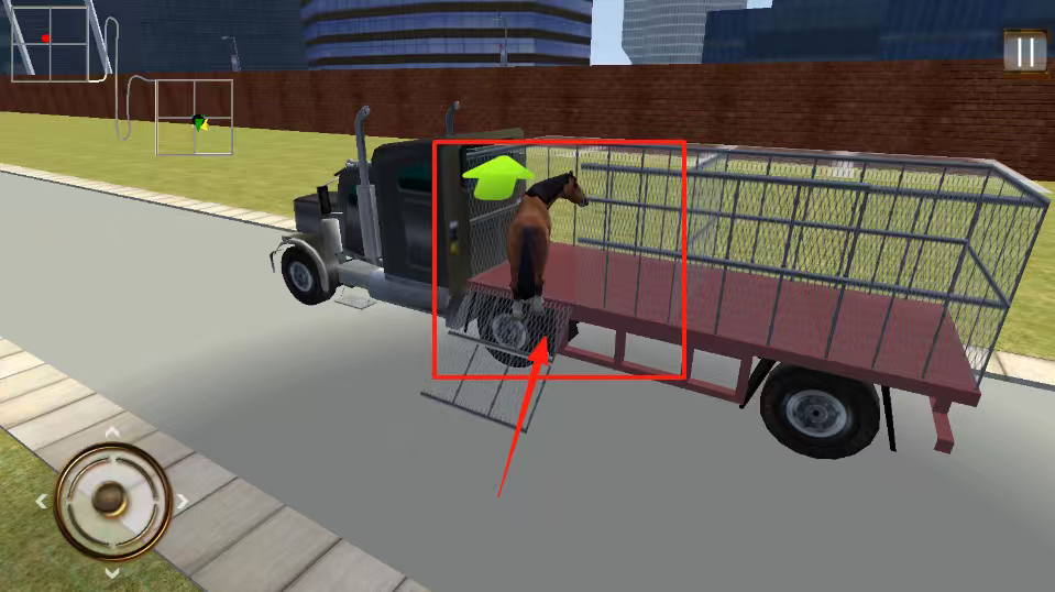 模拟野马动物园运输卡车