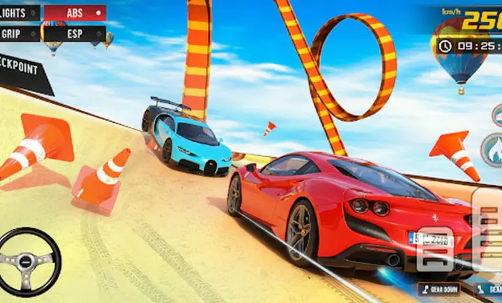 超级英雄汽车特技巨型坡道2