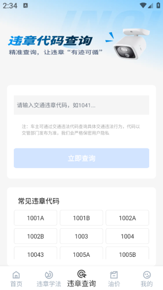 交通违章缴纳记录