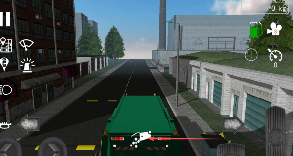 城市垃圾车司机