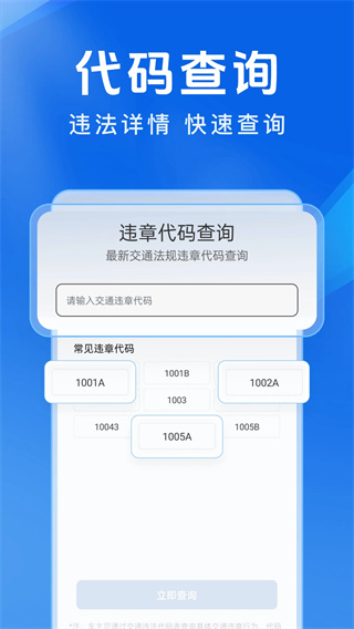 车辆违章代码快查3