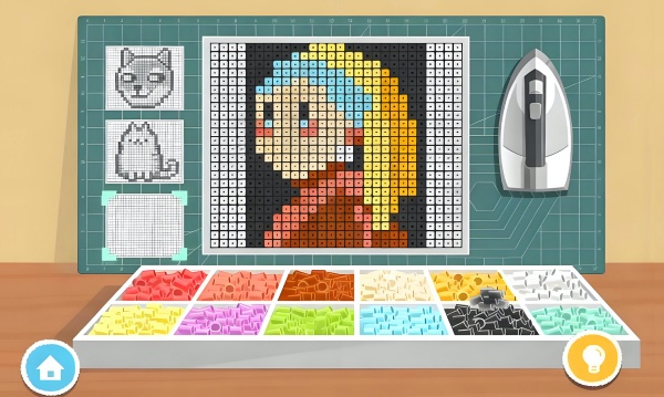 DIY手工拼豆填色3