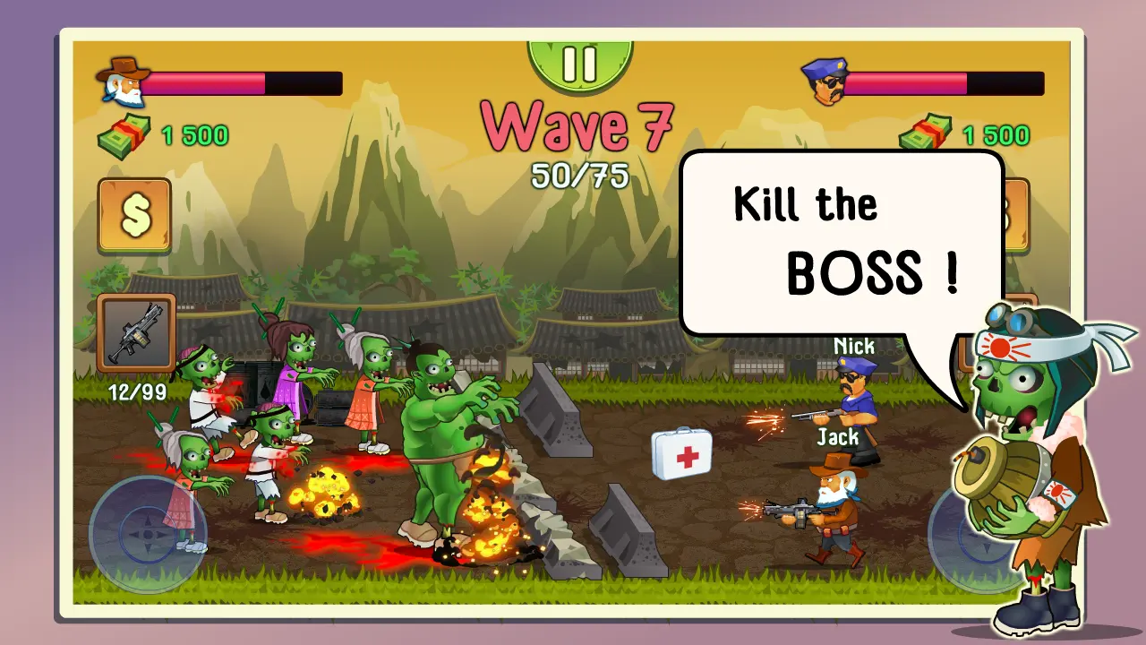 两个家伙和僵尸无限钻石版(Two guys And Zombies: Hotseat)1