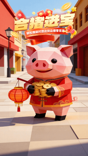 合猪进宝红包版宣传图