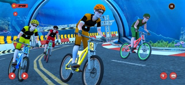 水下快速自行车特技0