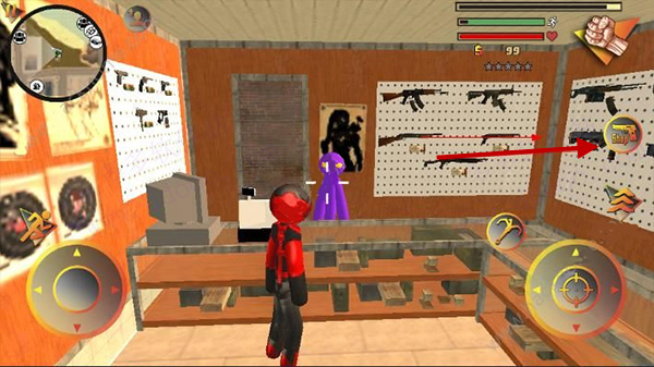 火柴人绳索英雄内置菜单版游戏