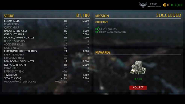 杀手狙击手破解版无限金币4