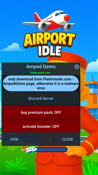 放置机场内置MOD菜单中文版宣传图