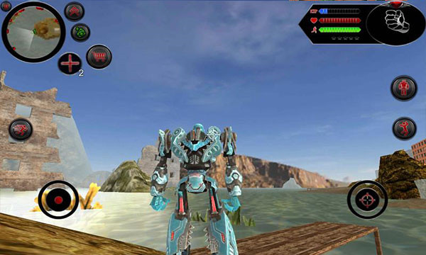 变形鲨鱼机器人游戏2