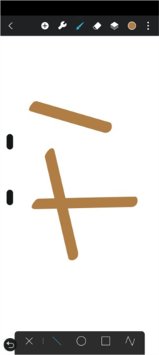 hipaint绘画app怎么画直线3