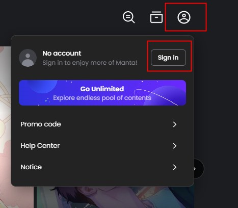 Manta漫画怎么注册2