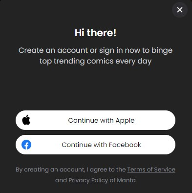Manta漫画怎么注册3